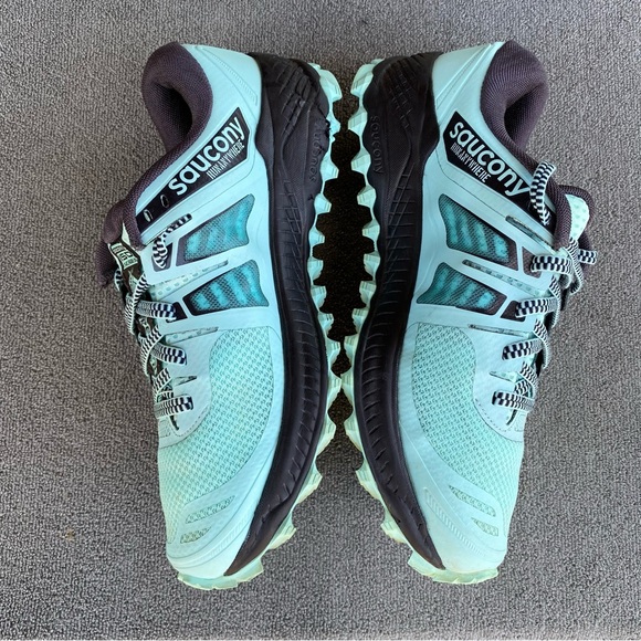 Saucony Shoes - Saucony Womens Peregrine ISO S10483-2 Blue Running Shoes Sneakers Size 8